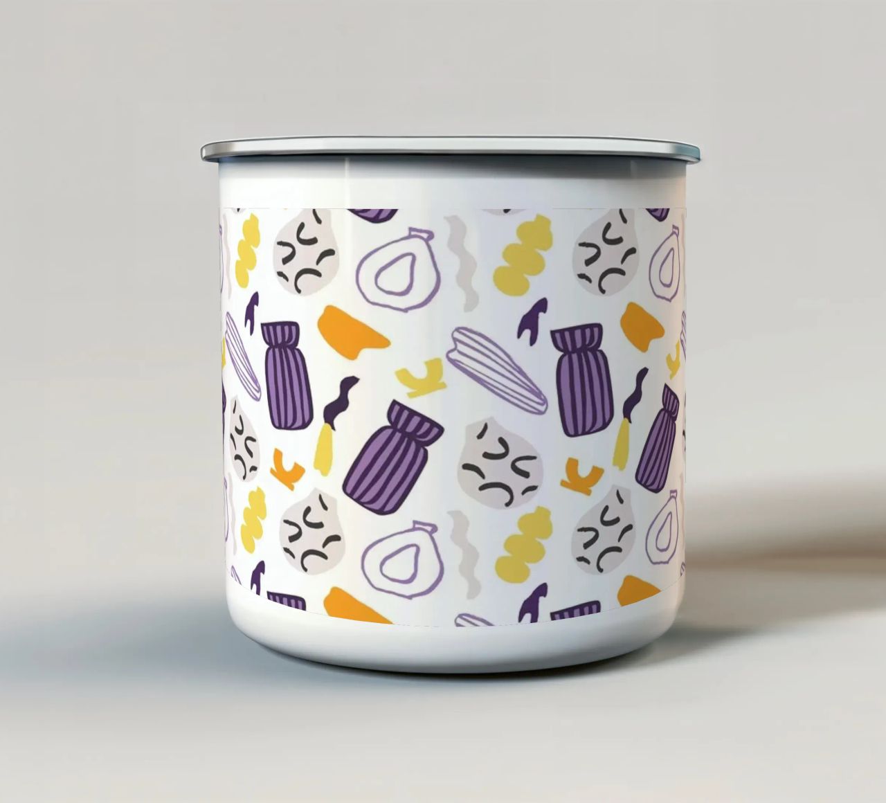 Pattern Love No 05 tazza in smalto da treechild