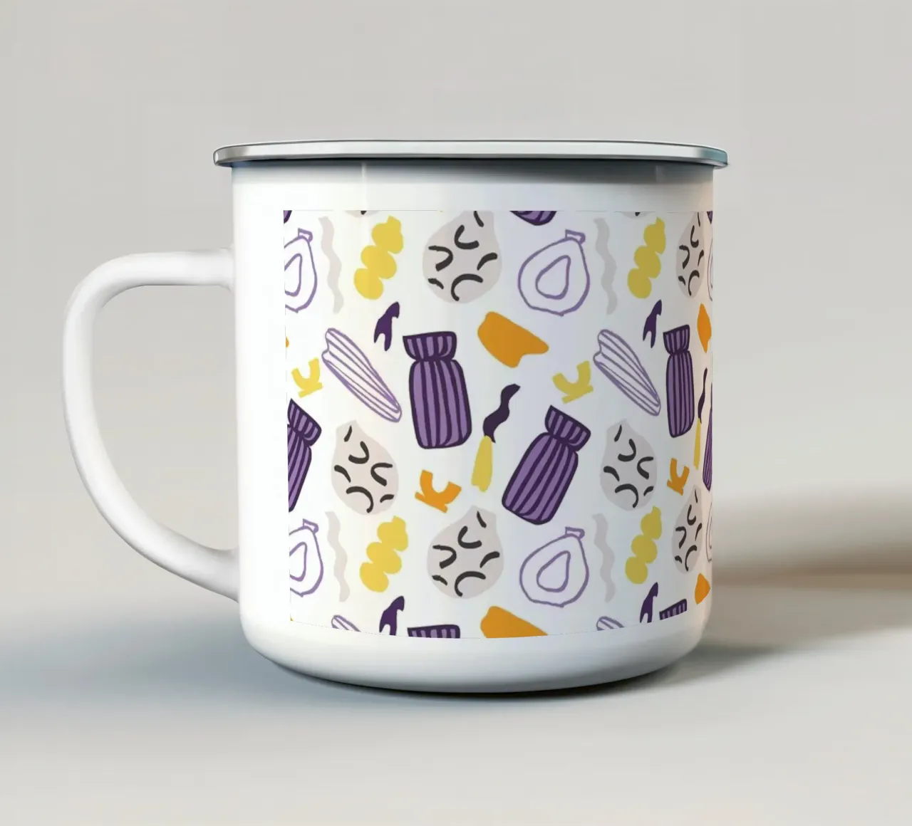 Pattern Love No 05 tazza in smalto da treechild