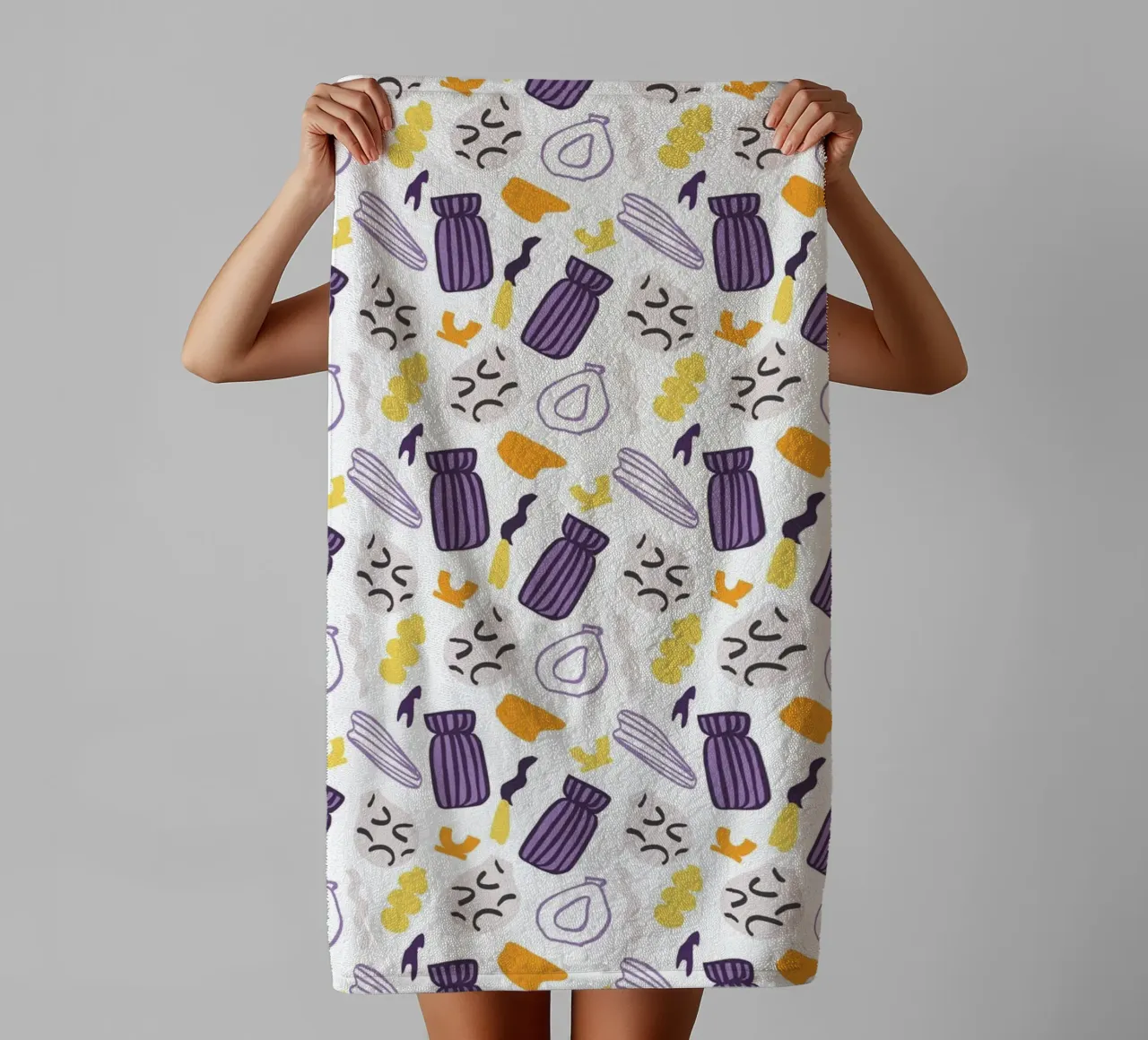 Pattern Love No 05 towel by treechild