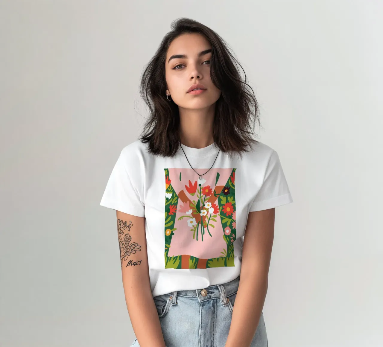Étreinte florale t-shirt de Emery Kate