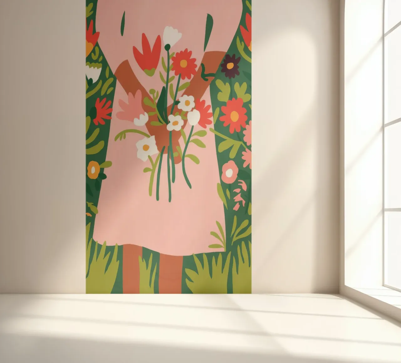 Étreinte florale papier peint photo de Emery Kate