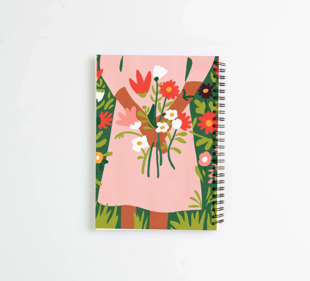 Floral Embrace spiral notebook by Emery Kate