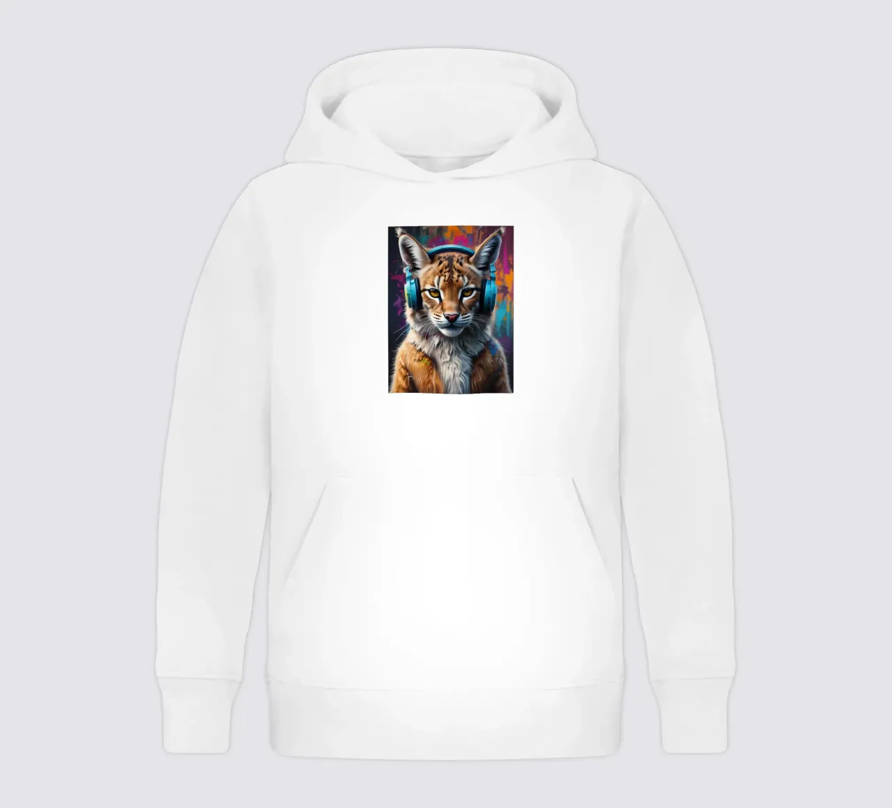Lynx in cuffia felpa bambino con cappuccio da MakArena
