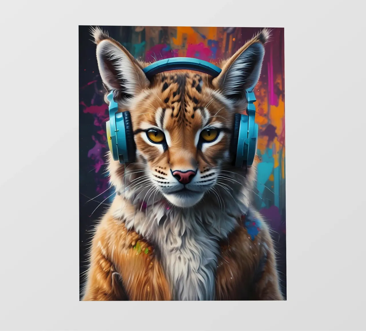 Lynx in cuffia telo in pvc da MakArena