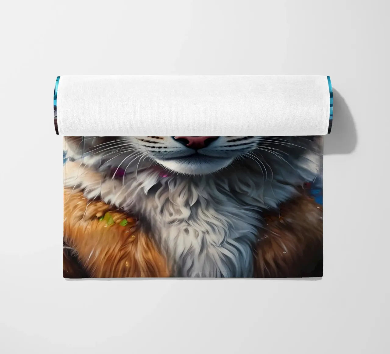 Lynx in cuffia telo mare da MakArena