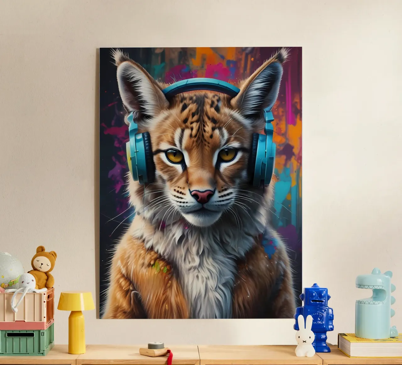 Lynx in cuffia plexiglass da MakArena