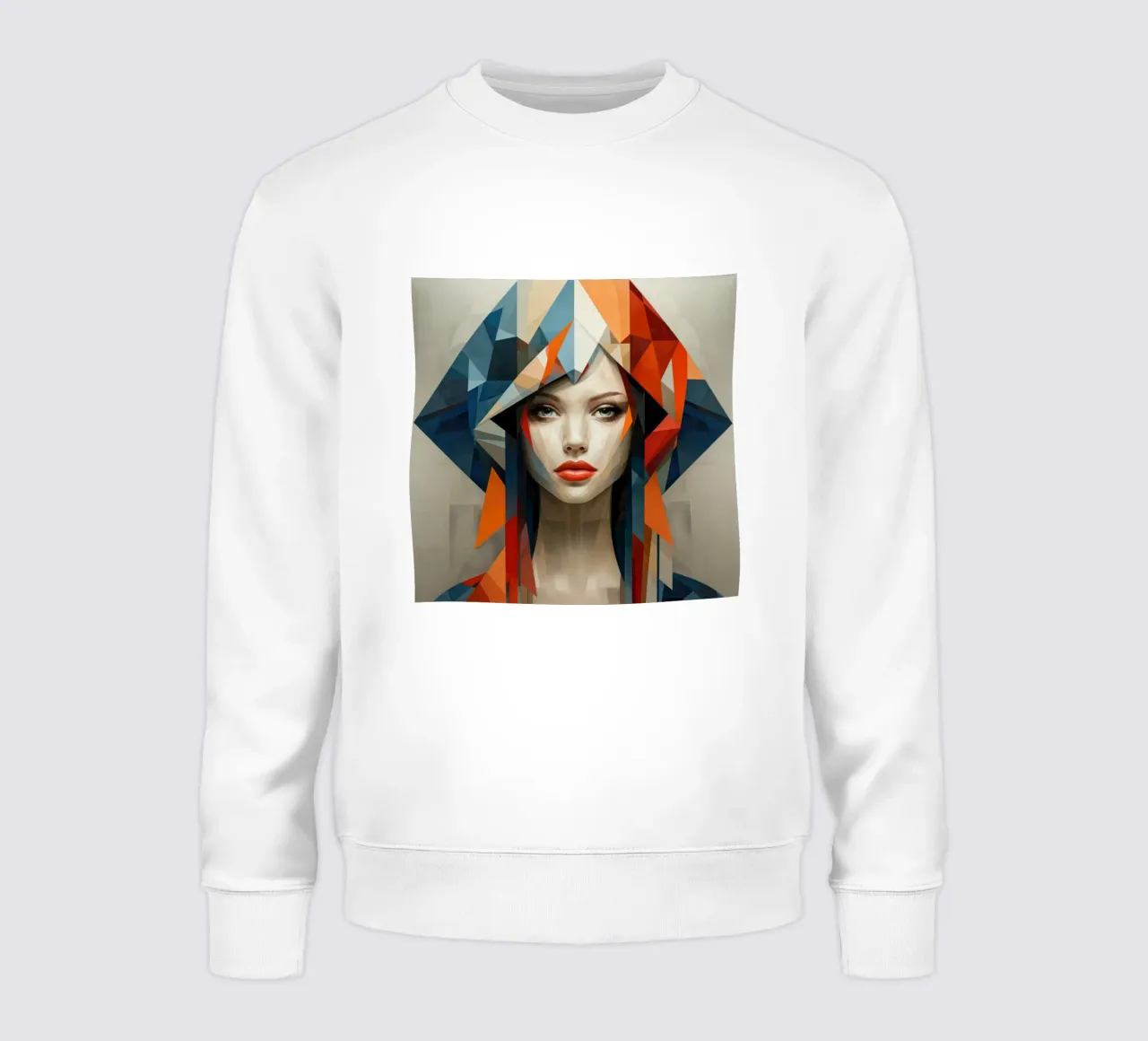 Donna geometrica astratta ungherese felpa da Artful Muse