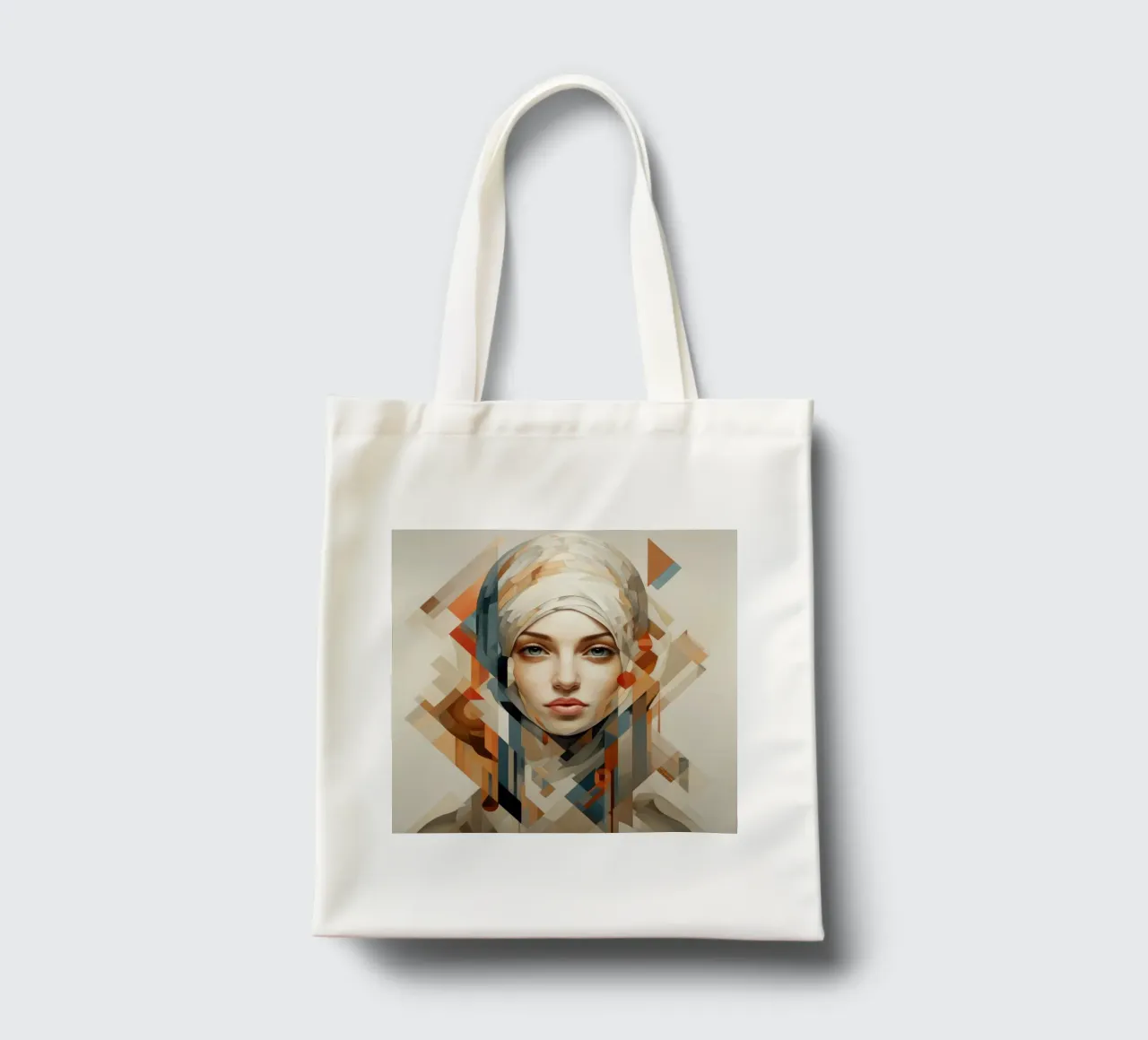 Abstract Geometric Hungarian Woman tote bag by Artful Muse