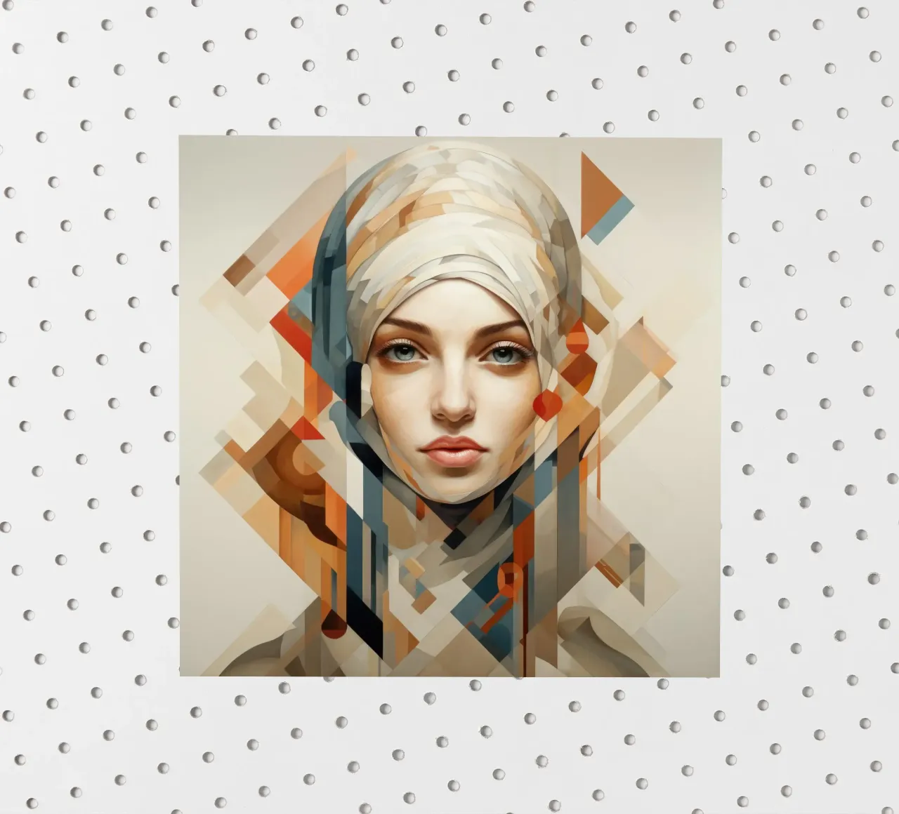 Abstrakte geometrische ungarische Frau Sticker von Artful Muse
