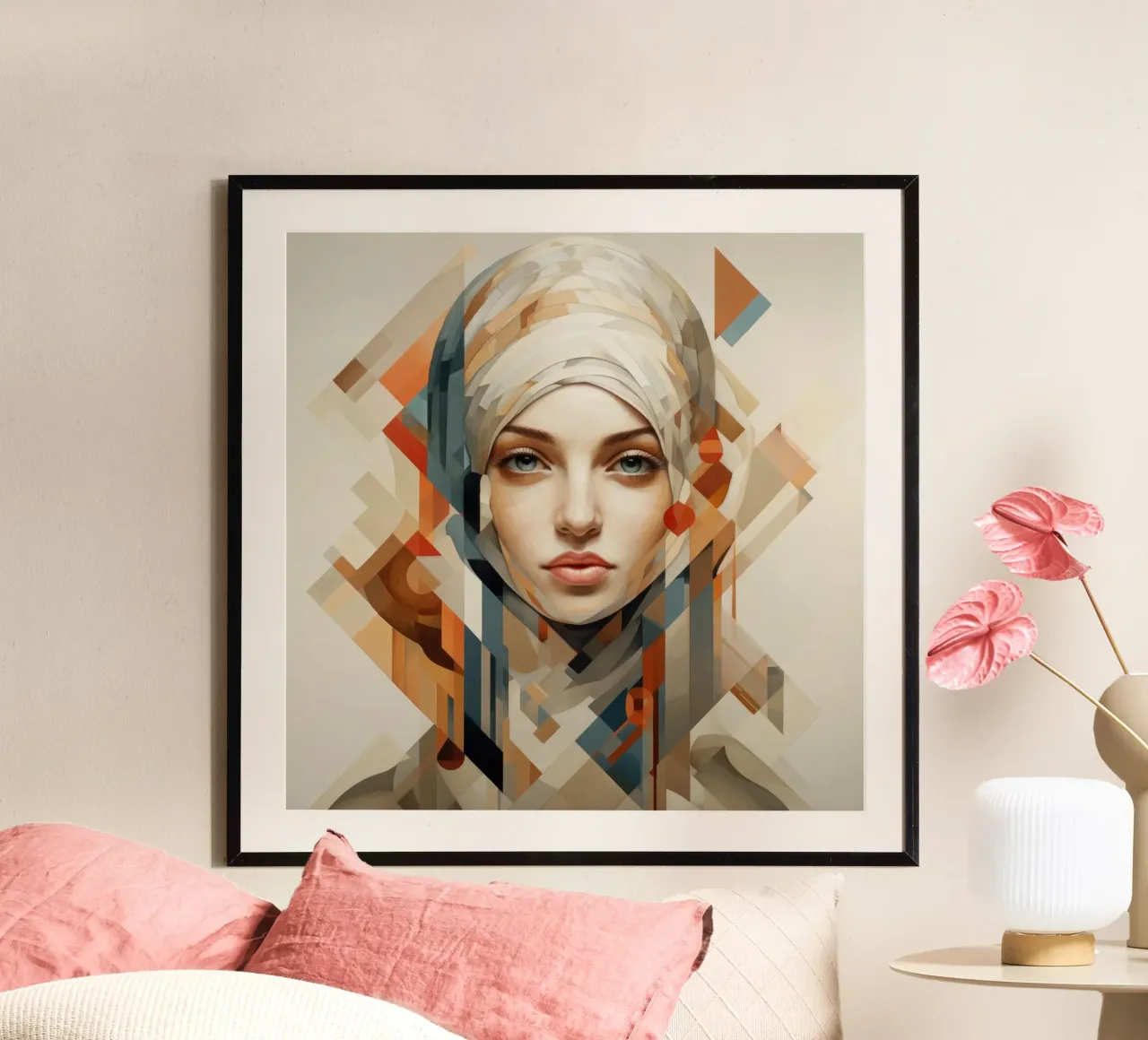 Donna geometrica astratta ungherese carta hahnemühle da Artful Muse
