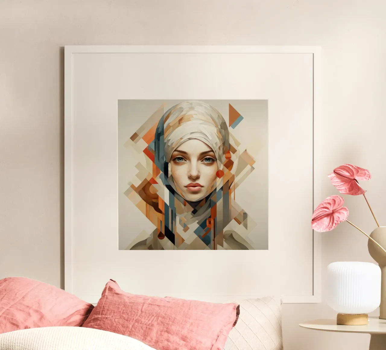 Donna geometrica astratta ungherese carta hahnemühle da Artful Muse