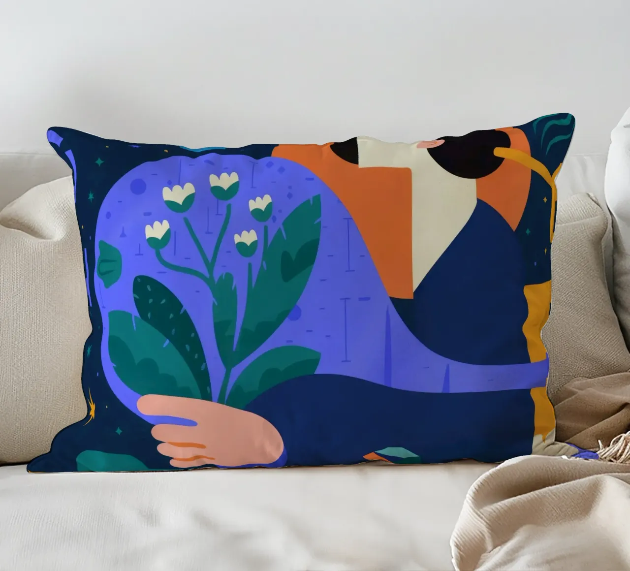 Botanico cosmico cuscino da Emery Kate