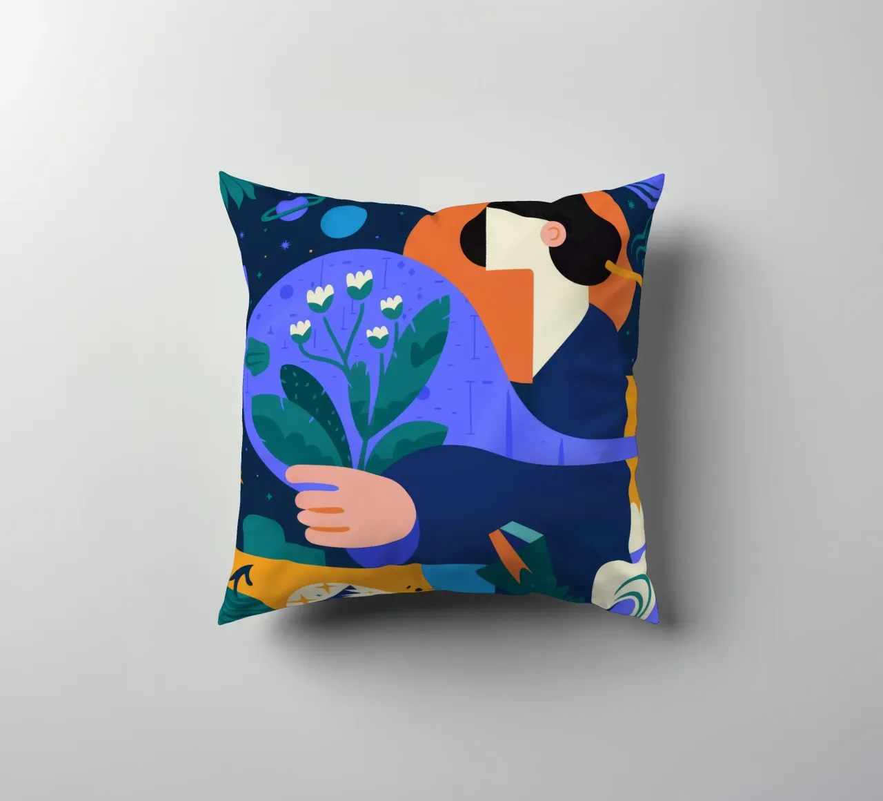 Botanico cosmico cuscino da Emery Kate