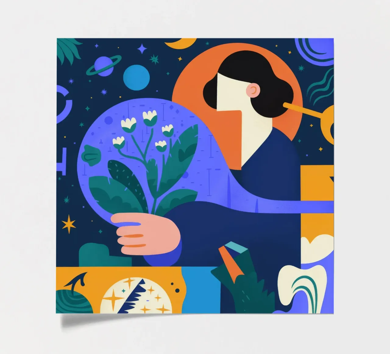 Botanico cosmico foglio adesivo da Emery Kate