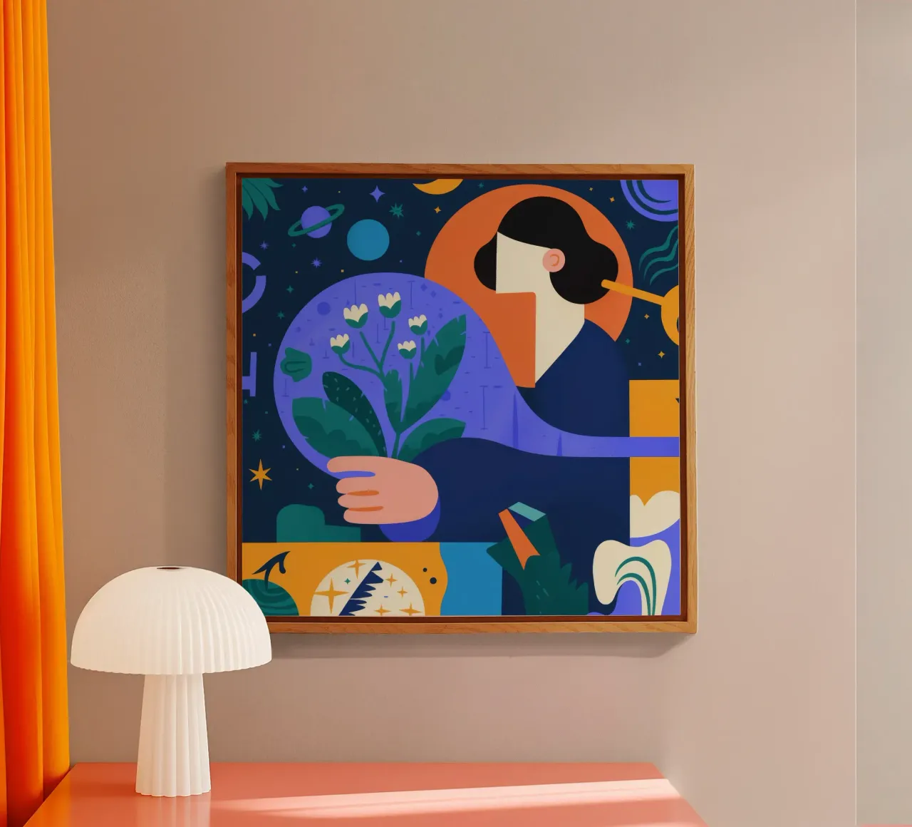Botanico cosmico plexiglass da Emery Kate