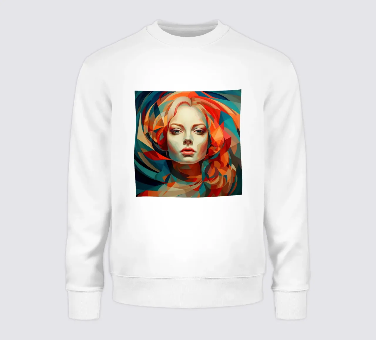 Donna geometrica astratta ungherese felpa da Artful Muse
