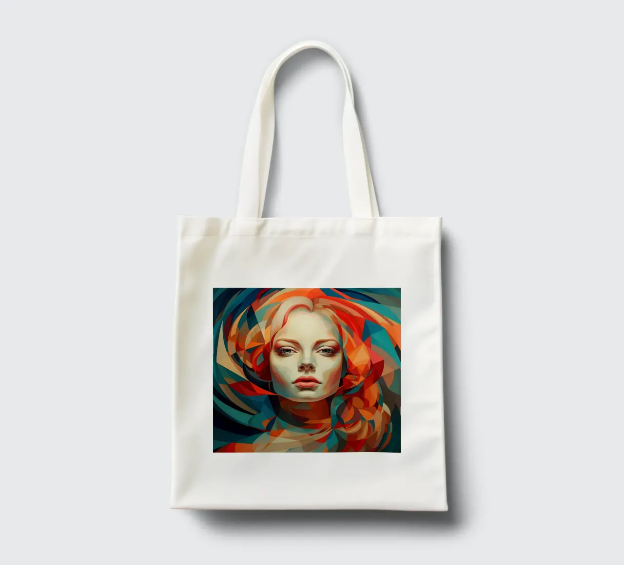 Abstrakte geometrische ungarische Frau Jutebeutel von Artful Muse