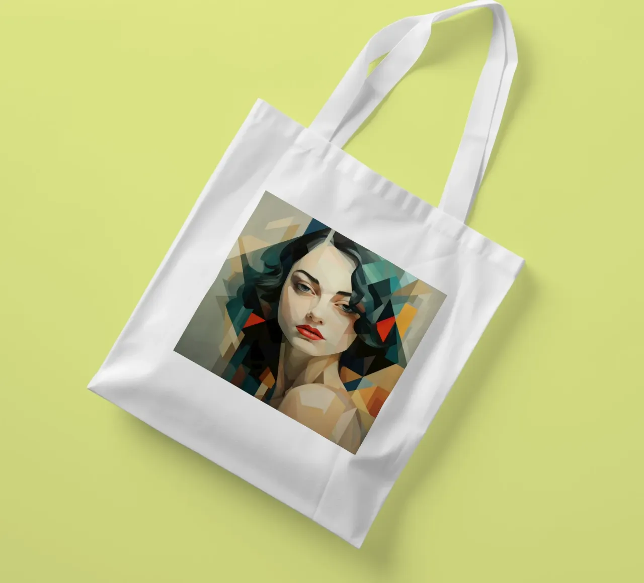 Abstract Geometric Hungarian Woman tote bag by Artful Muse