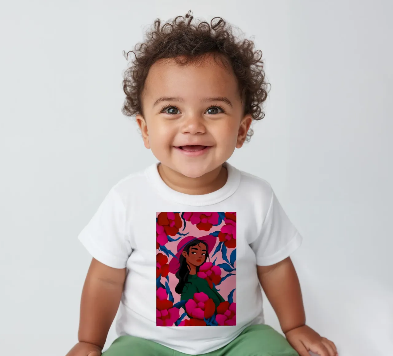 Encanto floral camiseta de bebé de Emery Kate