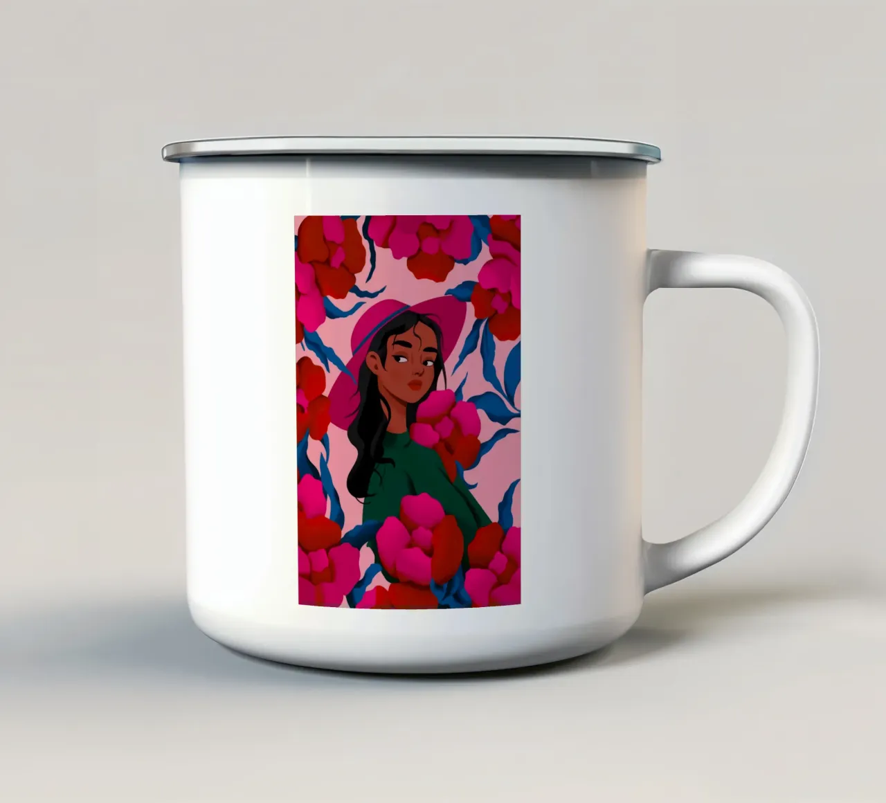 Incanto floreale tazza in smalto da Emery Kate