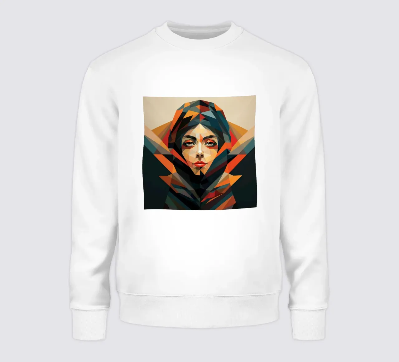 Donna saudita geometrica astratta felpa da Artful Muse