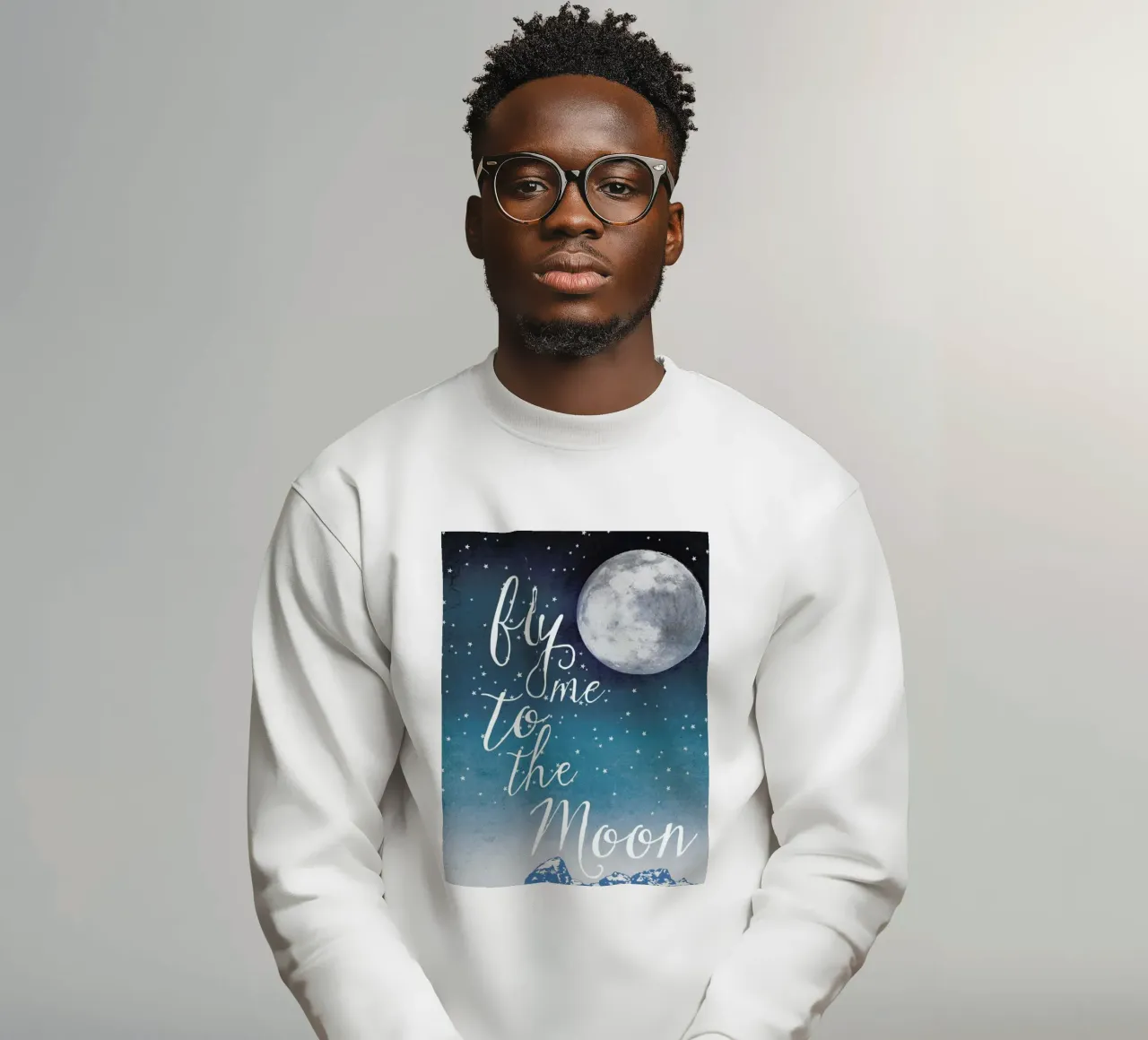 Fly Me to the Moon felpa da treechild