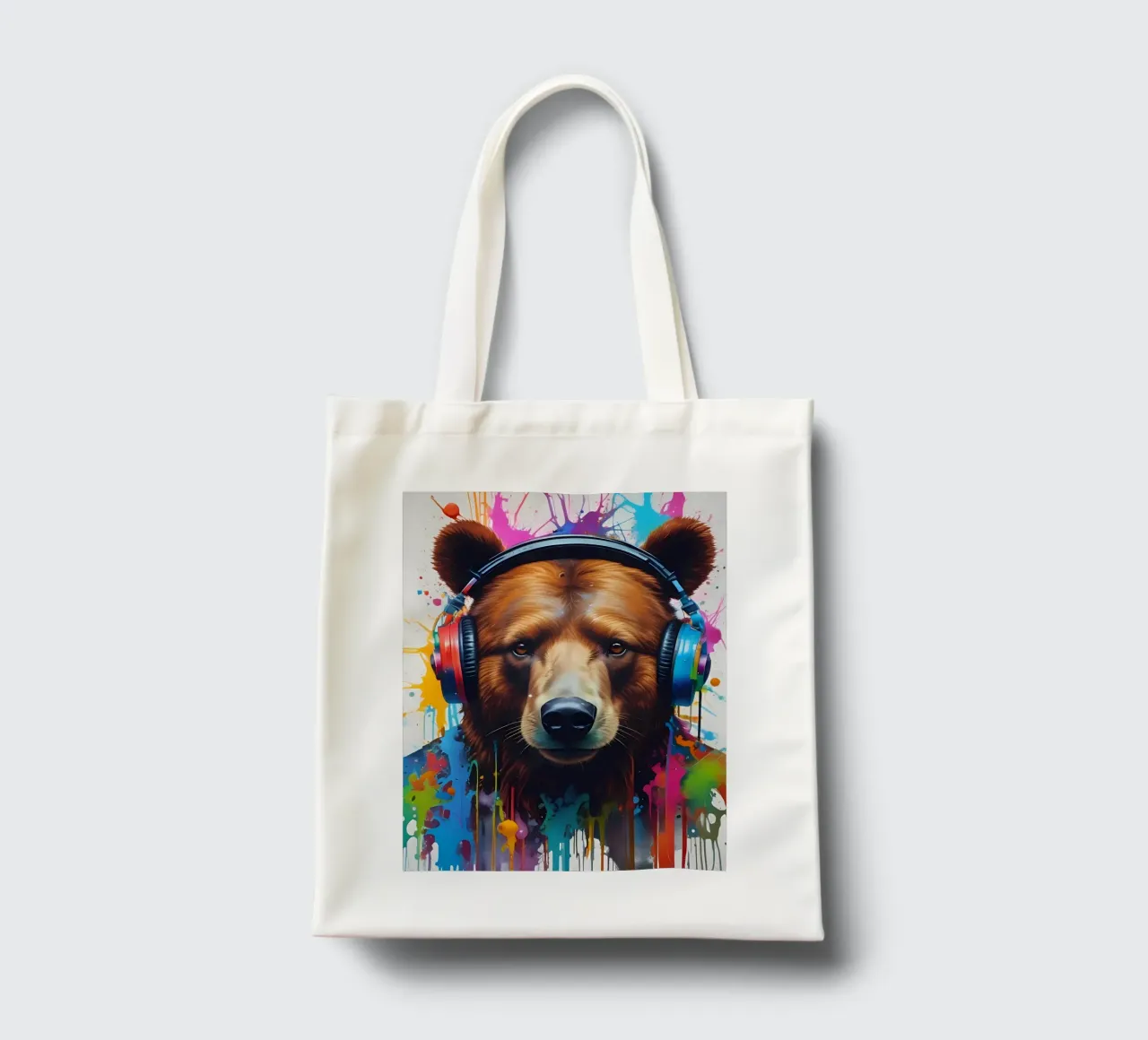 Orso in cuffia borsa in juta da MakArena