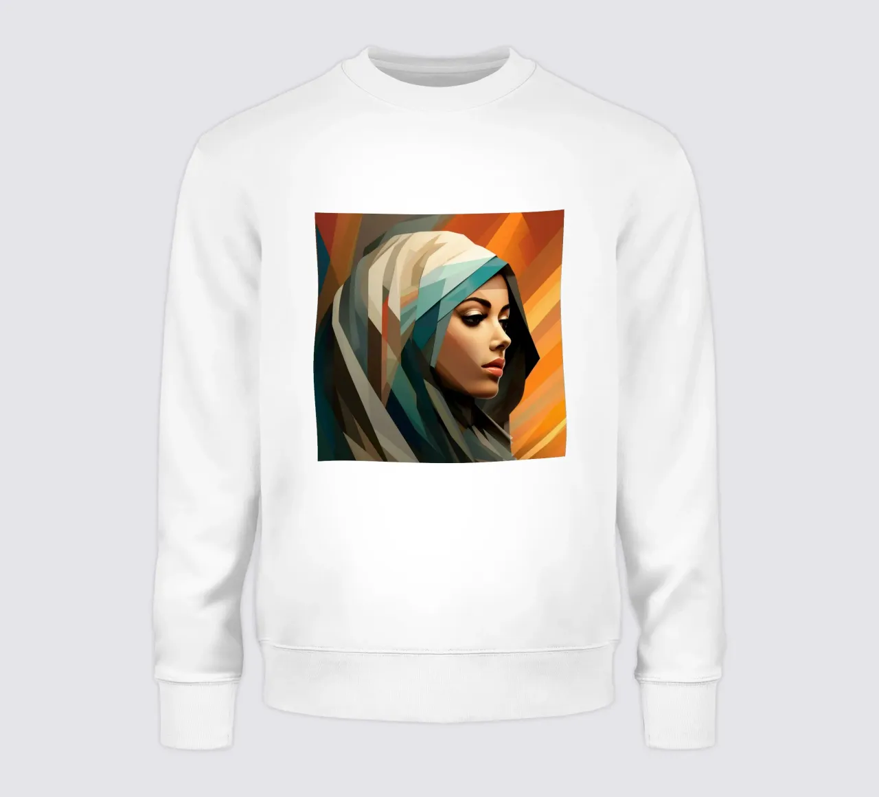 Donna saudita geometrica astratta felpa da Artful Muse