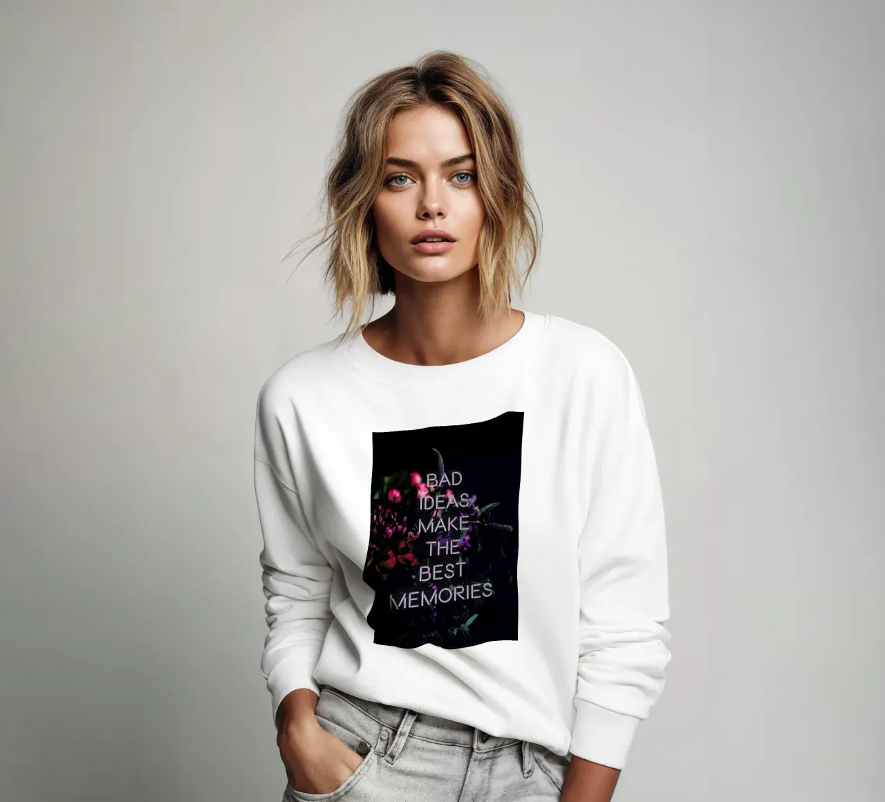 Bad ideas make sweatshirt by Oh Darling
