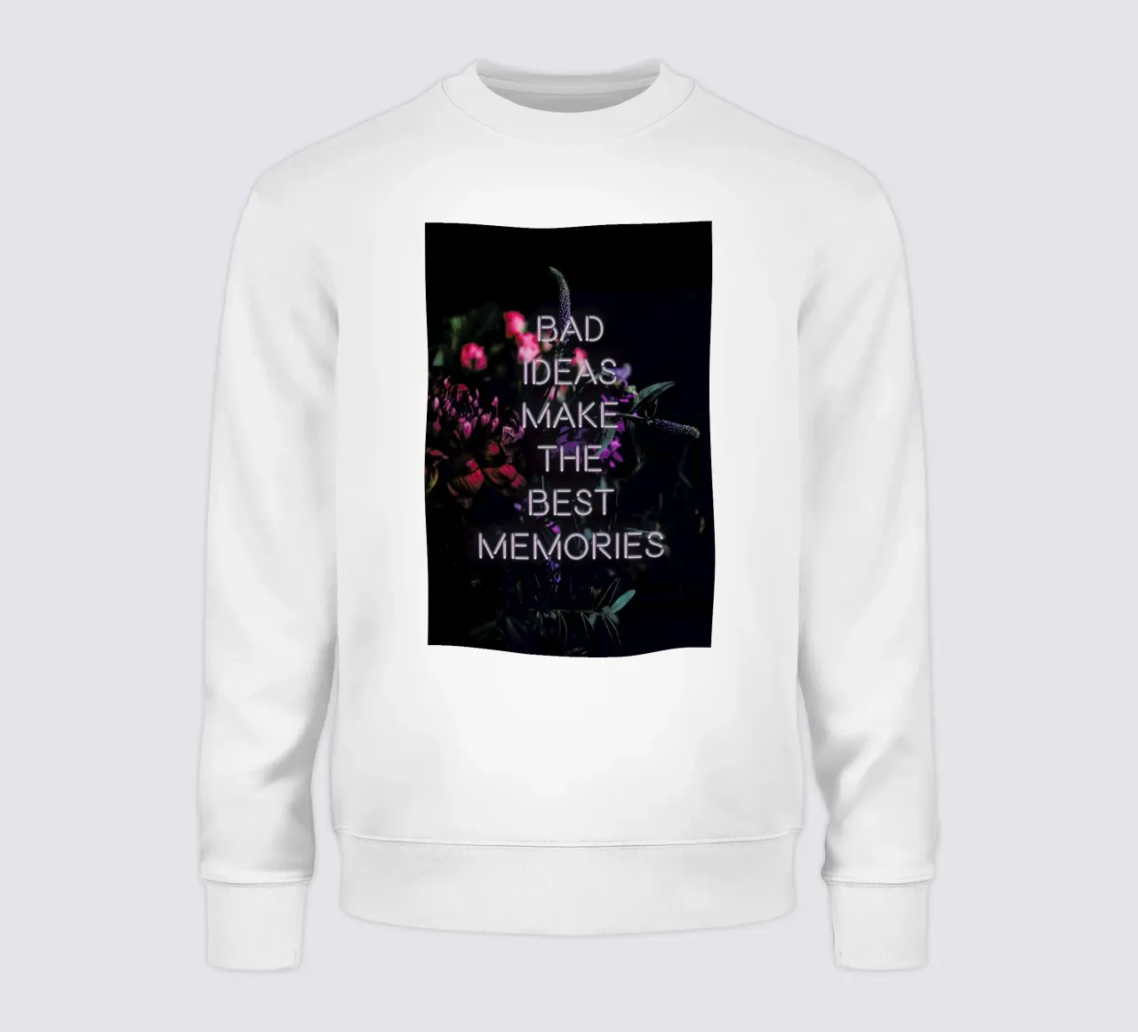 Bad ideas make sweatshirt van Oh Darling