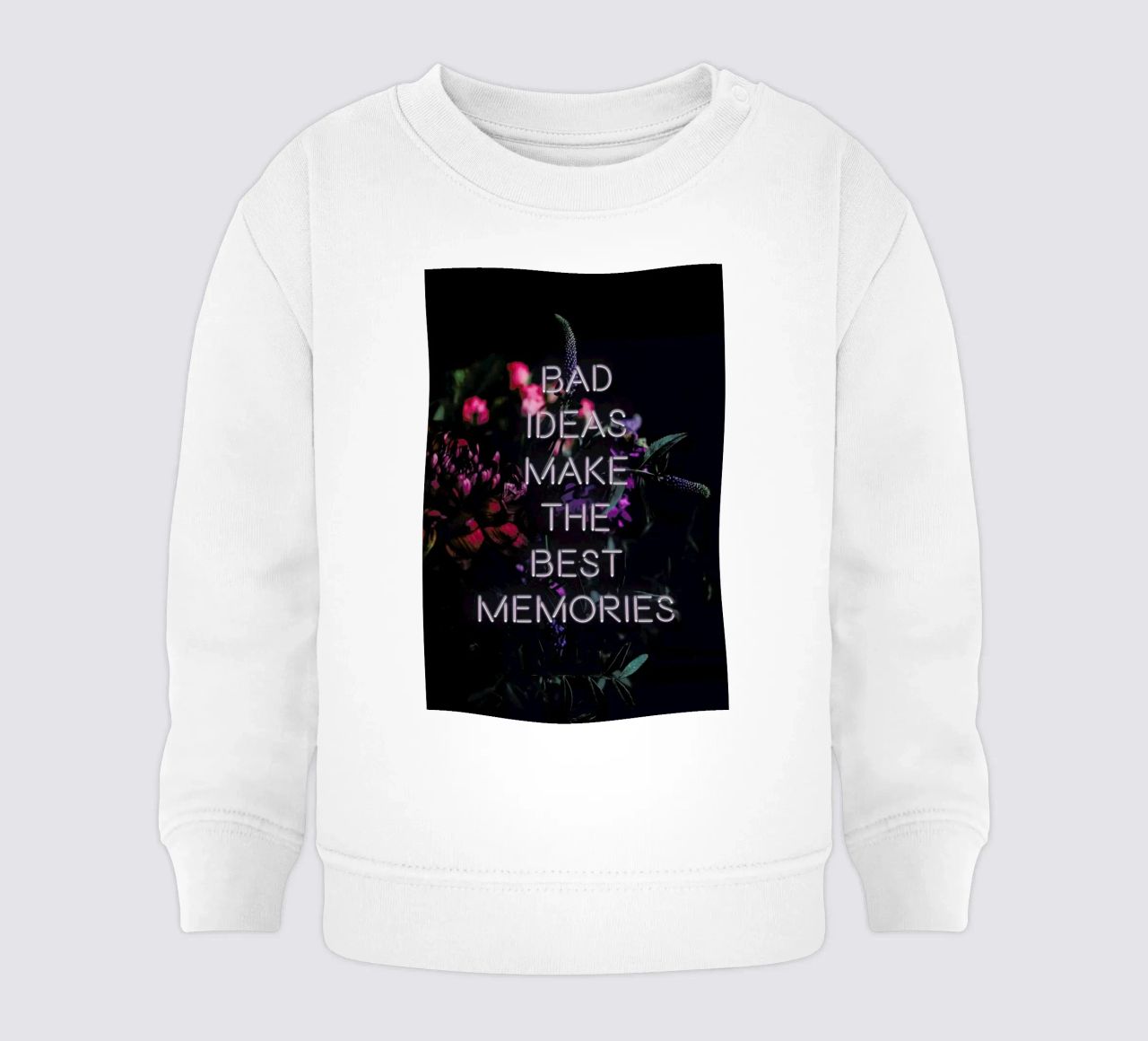 Bad ideas make felpa neonato da Oh Darling