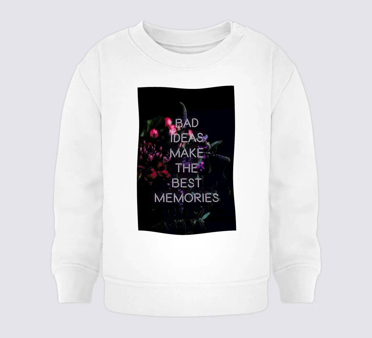 Bad ideas make felpa neonato da Oh Darling