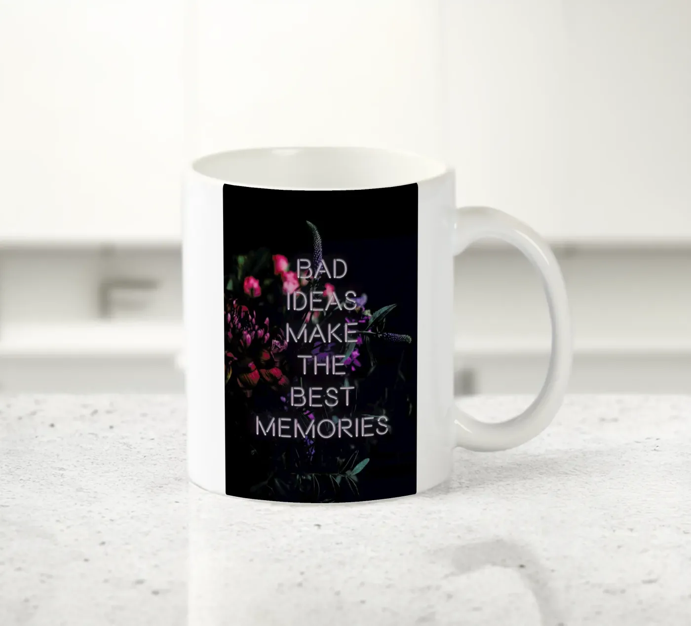 Bad ideas make ceramic mug by Oh Darling