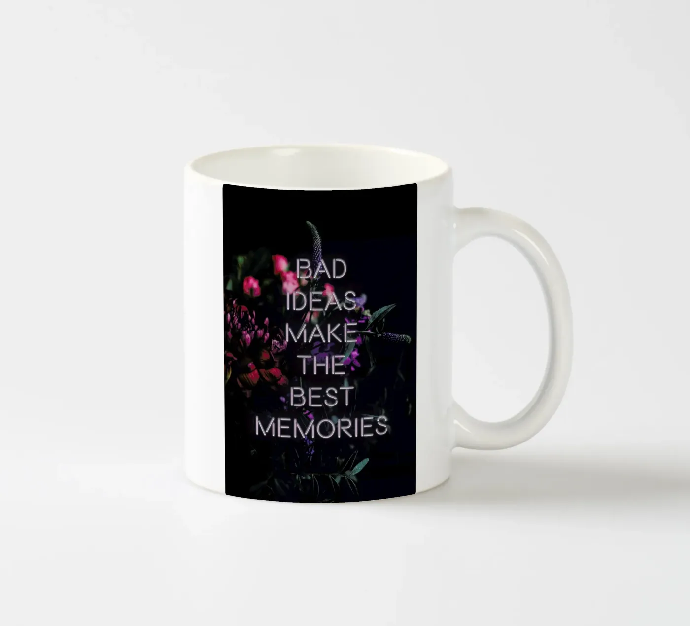 Bad ideas make ceramic mug by Oh Darling