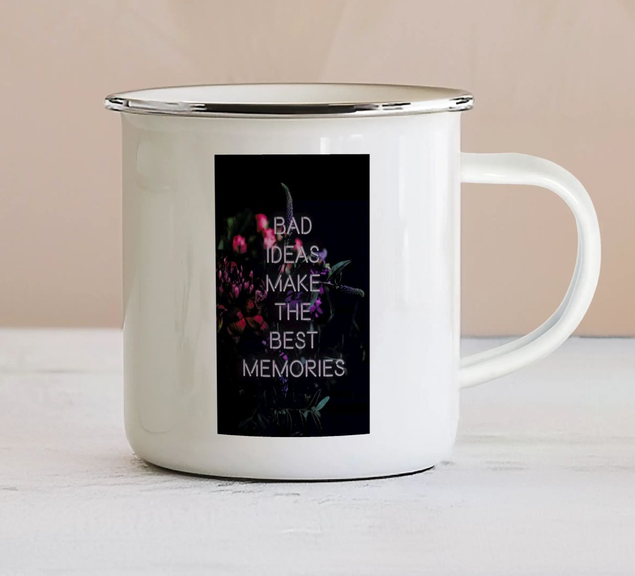 Bad ideas make tazza in smalto da Oh Darling