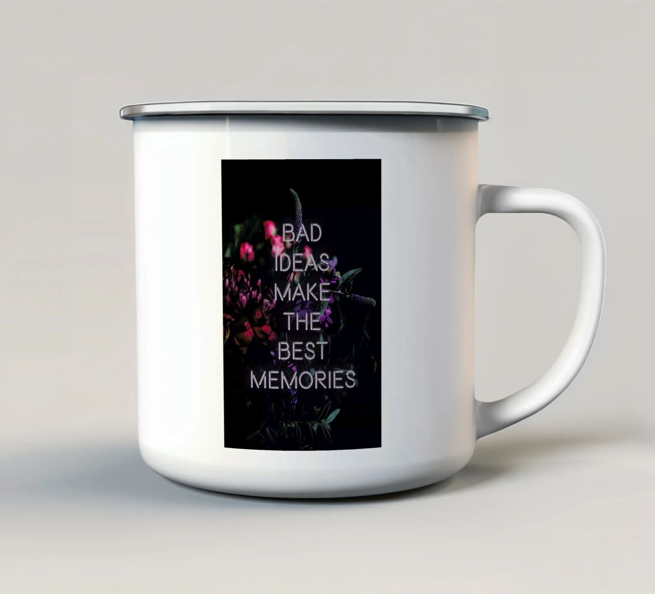 Bad ideas make tazza in smalto da Oh Darling