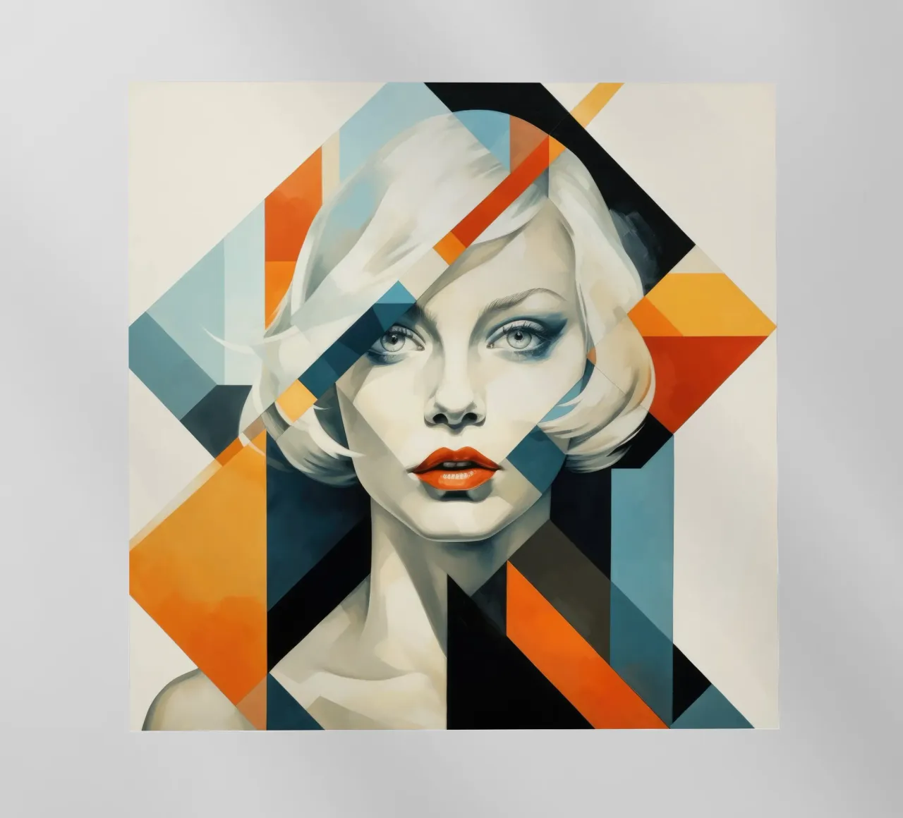 Donna svedese geometrica astratta pellicola backlit da Artful Muse