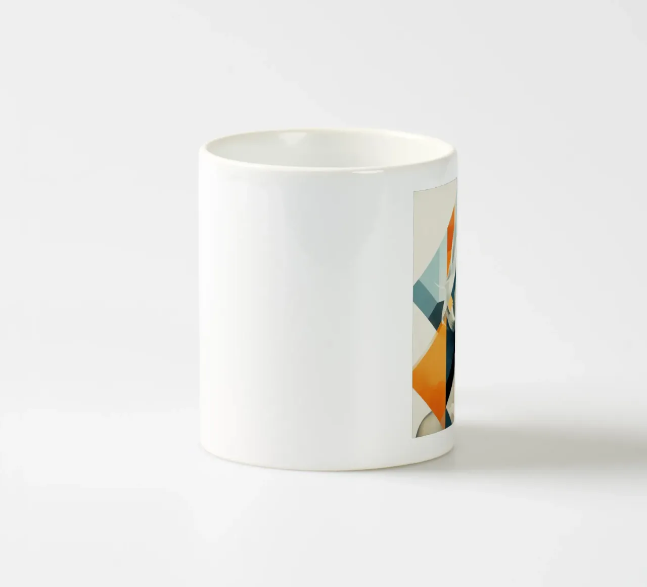 Donna svedese geometrica astratta tazza in ceramica da Artful Muse