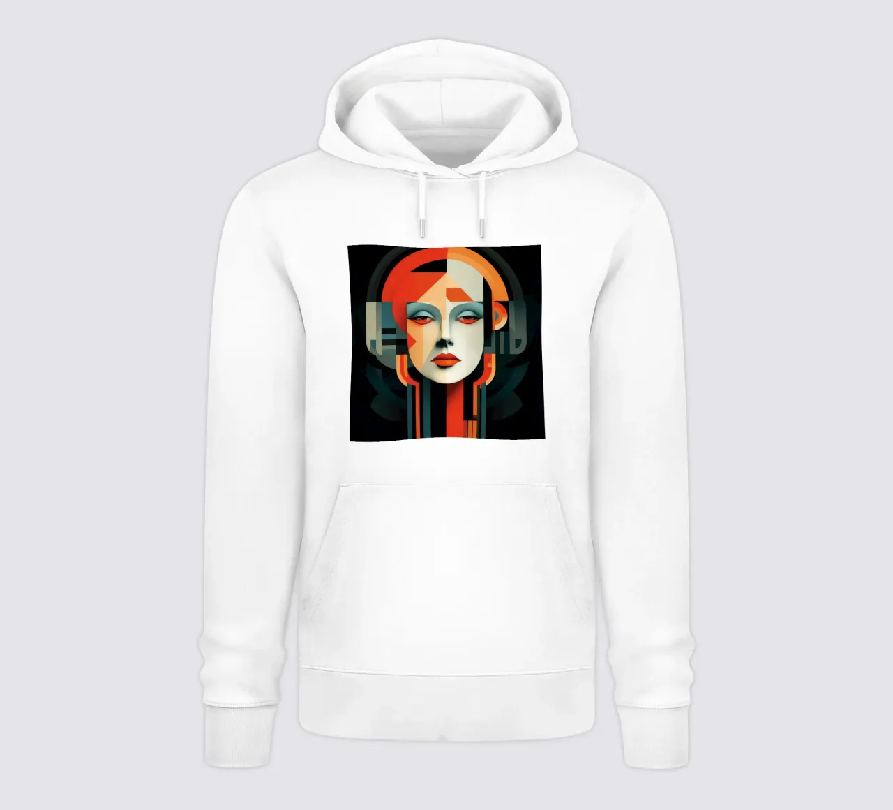 Donna svedese geometrica astratta felpa con cappuccio da Artful Muse