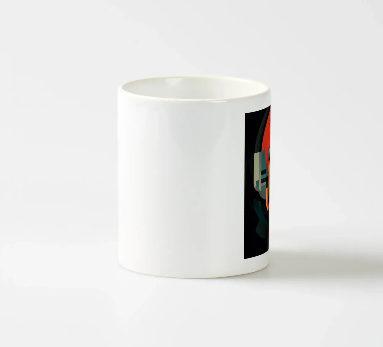 Donna svedese geometrica astratta tazza in ceramica da Artful Muse