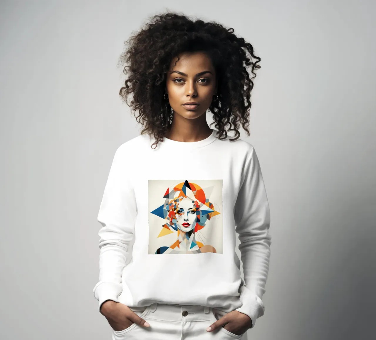 Donna svedese geometrica astratta felpa da Artful Muse