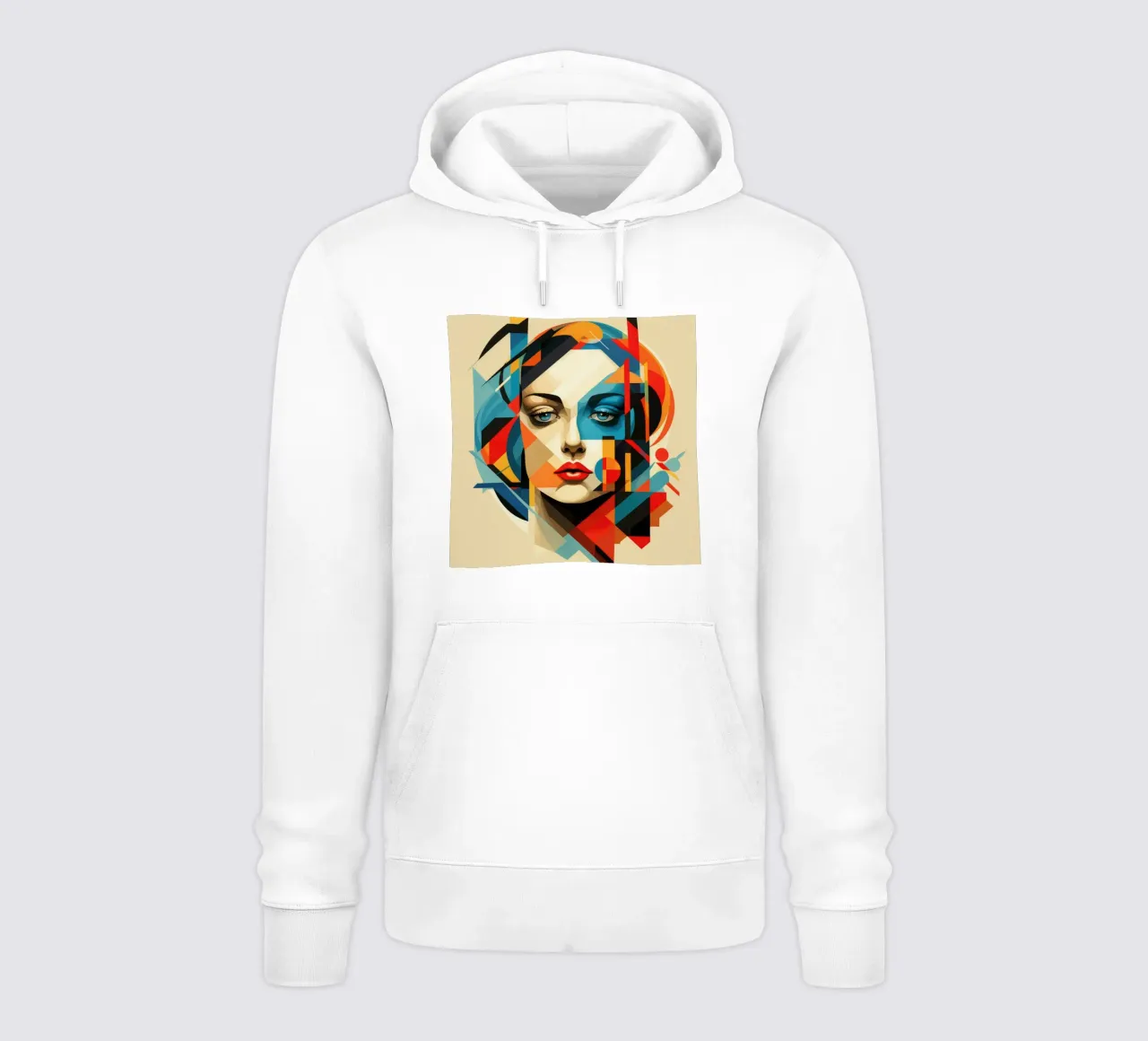 Donna svedese geometrica astratta felpa con cappuccio da Artful Muse