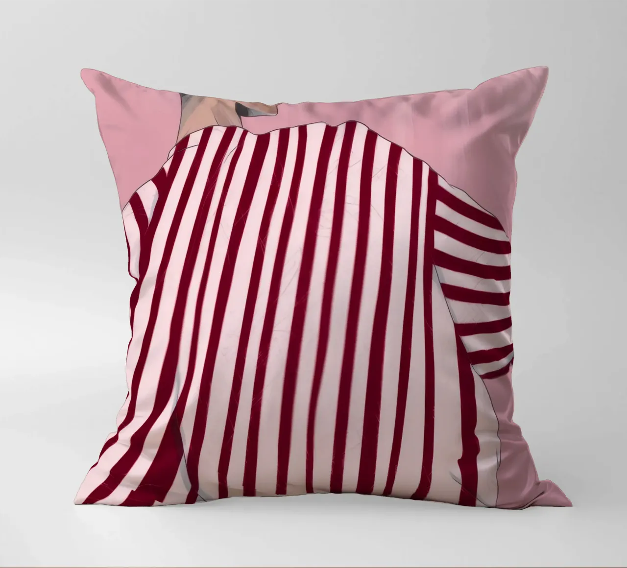 Striped Contemplation decorative cushion by Emery Kate