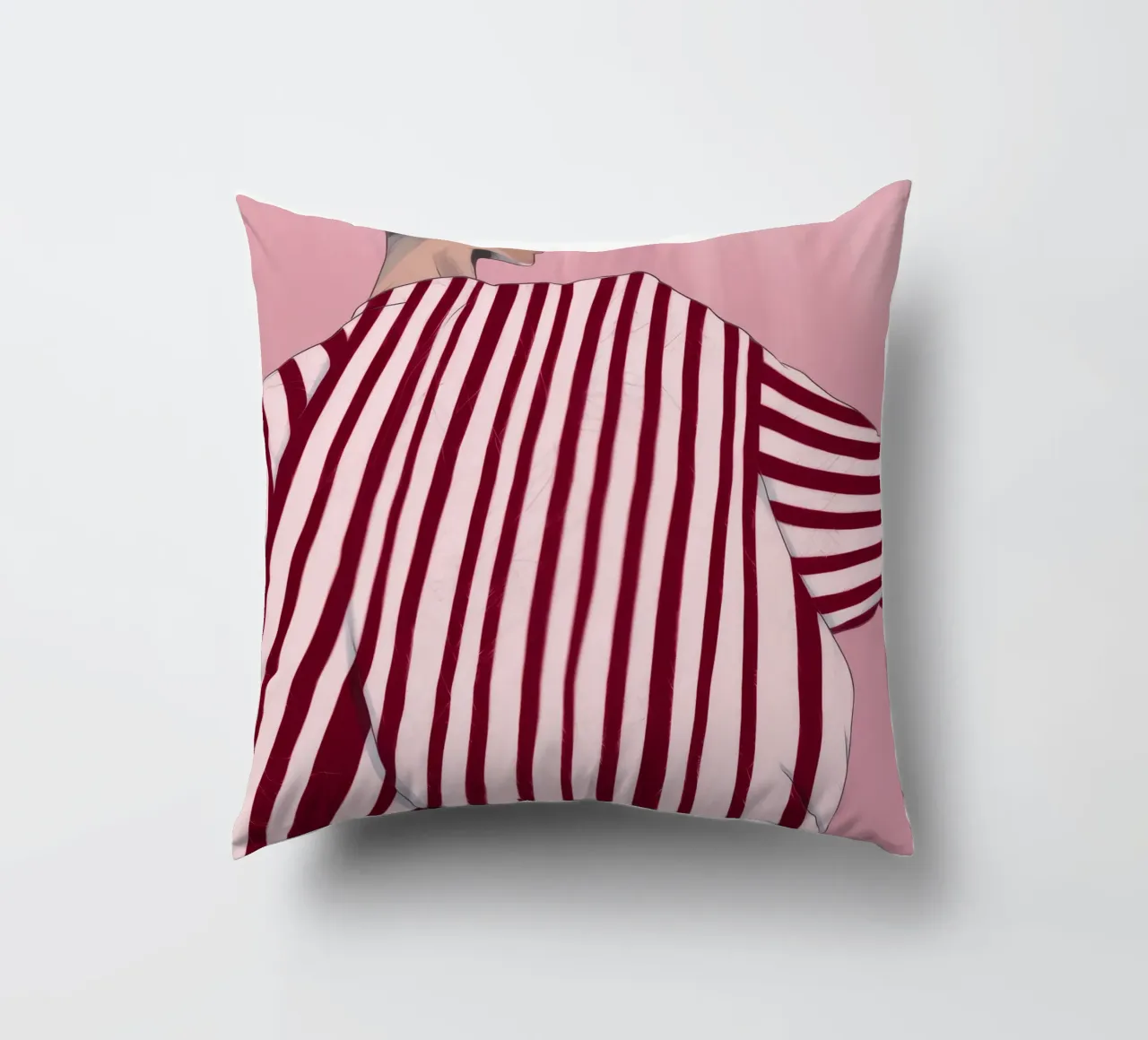 Striped Contemplation decorative cushion by Emery Kate