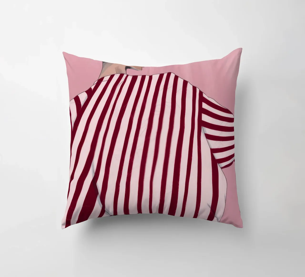 Striped Contemplation decorative cushion by Emery Kate