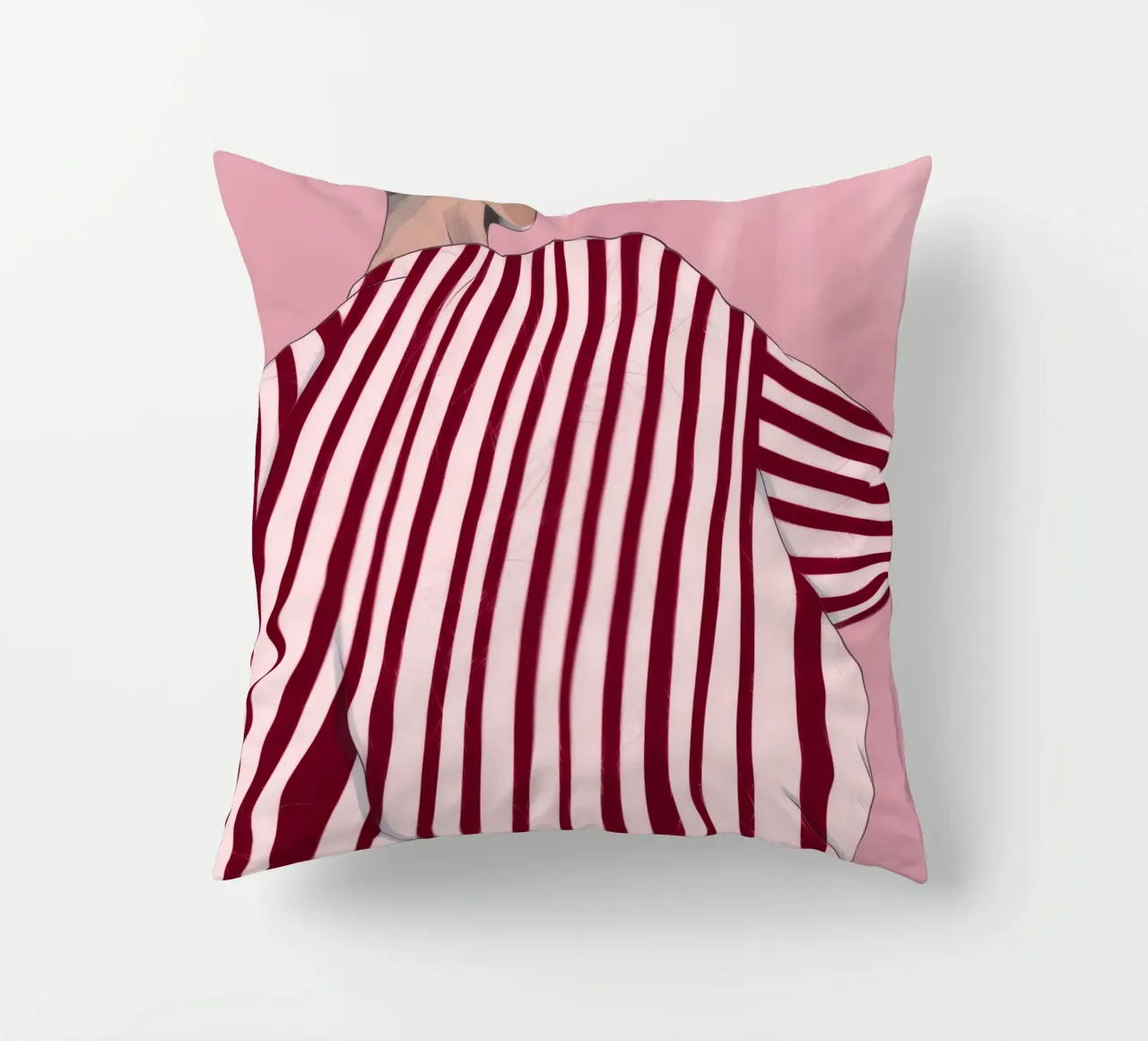 Striped Contemplation decorative cushion by Emery Kate