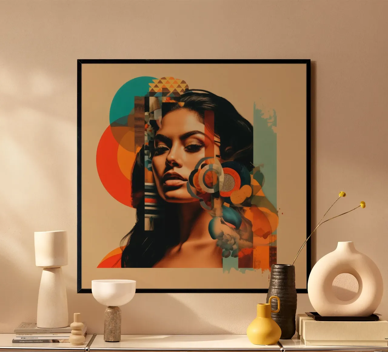 Forme astratte Donna messicana carta hahnemühle da Artful Muse
