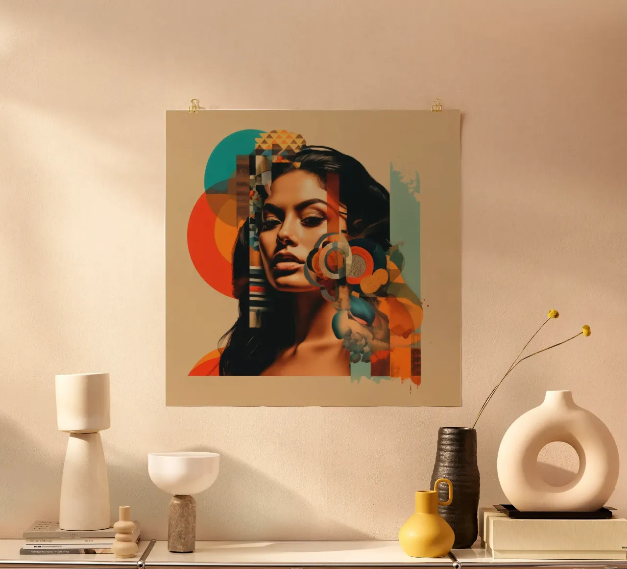 Forme astratte Donna messicana carta hahnemühle da Artful Muse