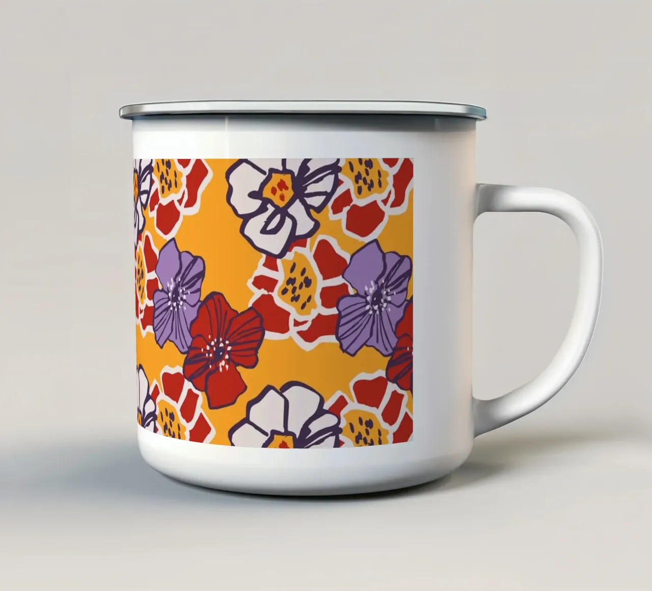 Pattern Love No 11 tazza in smalto da treechild