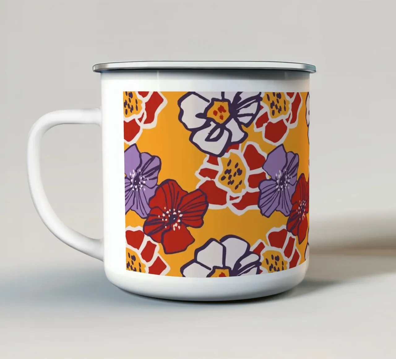 Pattern Love No 11 tazza in smalto da treechild